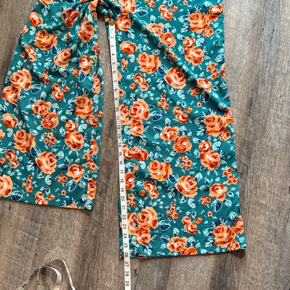 SHEIN Floral Jumpsuit in Teal and Orange - Picture 5 of 12